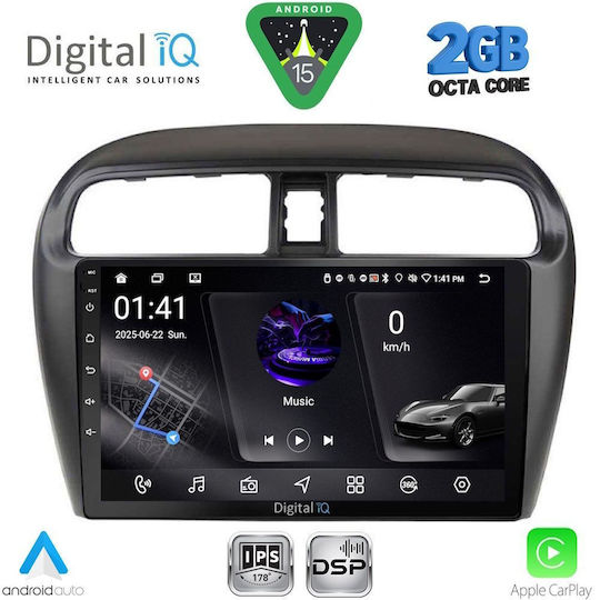 Digital IQ Car Audio System for Mitsubishi Space Star 2013-2020 (Bluetooth/USB/WiFi/GPS/Apple-Carplay/Android-Auto) with Touch Screen 9"