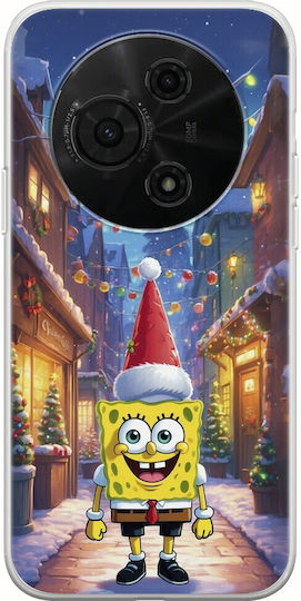 Xmas Cartoons Spongebob Squarepants Tcl 605 Flexible TPU Transparent Silicone