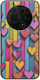 Θήκη Valentine's Day Wooden Love Tcl 605 Black Tpu Μαύρη Σιλικόνη