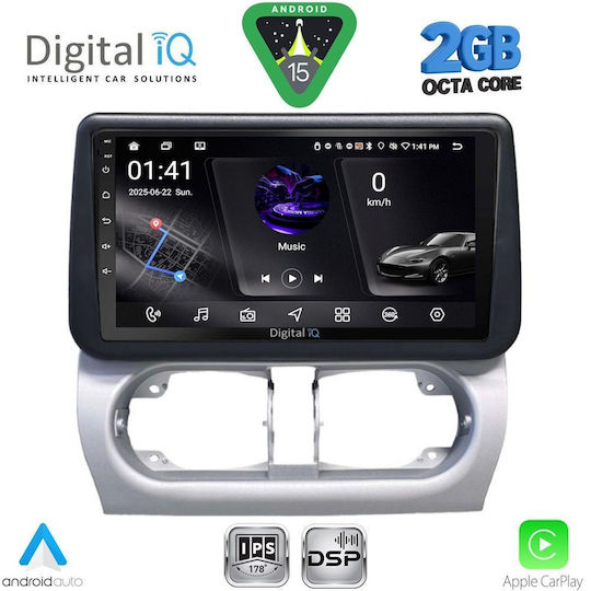 Digital IQ Ηχοσύστημα Αυτοκινήτου για Opel Corsa / Tigra 2000-2006 (Bluetooth/USB/WiFi/GPS/Apple-Carplay/Android-Auto) με Οθόνη Αφής 9"