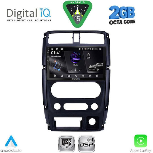 Digital IQ Car Audio System for Suzuki Jimny 2007-2017 (Bluetooth/USB/WiFi/GPS/Apple-Carplay/Android-Auto) with Touch Screen 9"