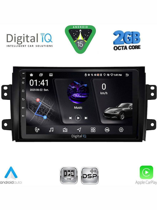 Digital IQ Автомобилна Аудио Система (Блутут/USB/WiFi/GPS/Apple-Carplay/Android-Auto) с Тъчскрийн 9"