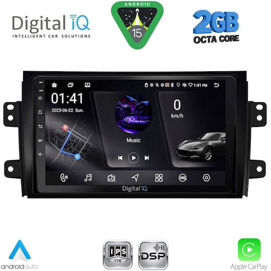 Digital IQ Ηχοσύστημα Αυτοκινήτου για Fiat Sedici Suzuki SX4 2005-2013 (Bluetooth/USB/WiFi/GPS/Apple-Carplay/Android-Auto) με Οθόνη Αφής 9"