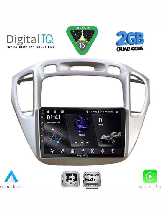 Digital IQ Автомобилна Аудио Система (Блутут/USB/WiFi/GPS/Apple-Carplay/Android-Auto) с Тъчскрийн 9"