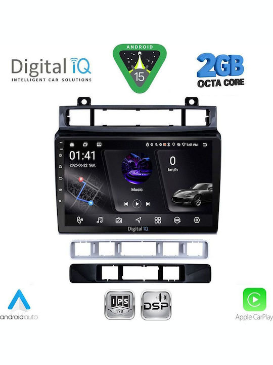 Digital IQ Car Audio System for Volkswagen Touareg 2011-2018 (Bluetooth/USB/WiFi/GPS/Apple-Carplay/Android-Auto) with Touch Screen 9"