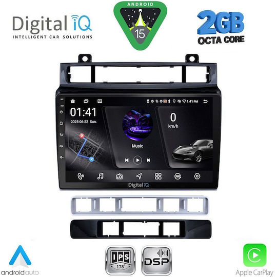 Digital IQ Ηχοσύστημα Αυτοκινήτου για Volkswagen Touareg 2011-2018 (Bluetooth/USB/WiFi/GPS/Apple-Carplay/Android-Auto) με Οθόνη Αφής 9"