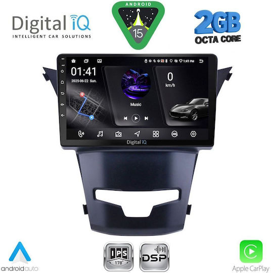 Digital IQ Ηχοσύστημα Αυτοκινήτου για Daewoo Korando Ssangyong Korando 2014-2019 (Bluetooth/USB/WiFi/GPS/Apple-Carplay/Android-Auto) με Οθόνη Αφής 9"