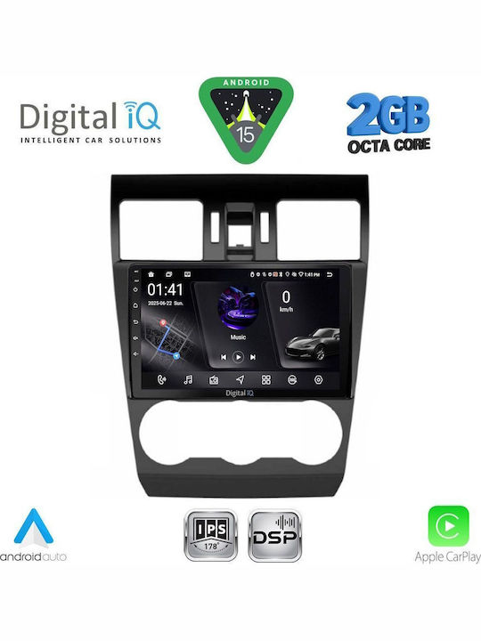 Digital IQ Car Audio System for Subaru Forester / Impreza 2013-2019 (Bluetooth/USB/WiFi/GPS/Apple-Carplay/Android-Auto) with Touch Screen 9"