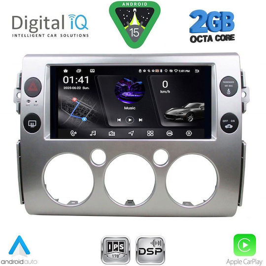Digital IQ Ηχοσύστημα Αυτοκινήτου για Toyota FJ 2007-2013 (Bluetooth/USB/WiFi/GPS/Apple-Carplay/Android-Auto) με Οθόνη Αφής 9"