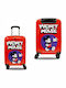 Disney Mickey Red Ready To Ride Cabin Hard Red Suitcase With 4 Wheels Height 55cm