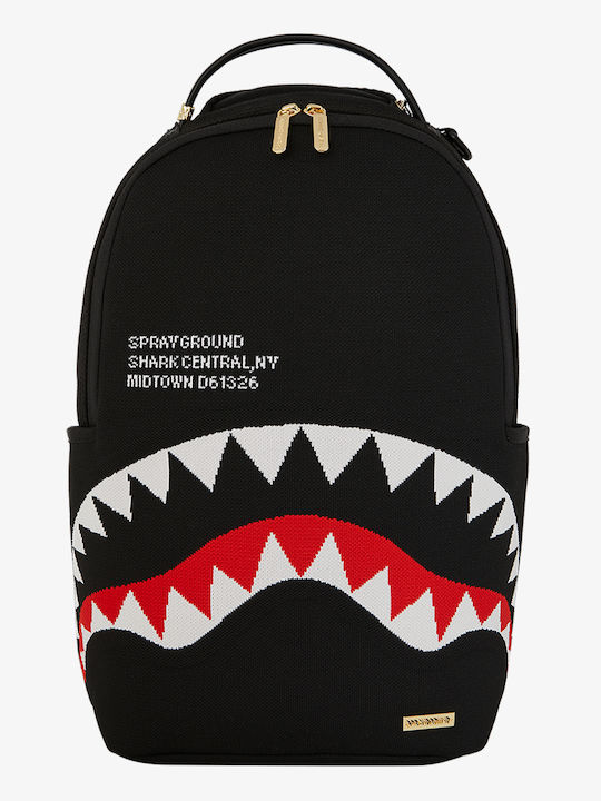 Sprayground Ghiozdan De Spate Școlar Shark Central Knit Negru DLX