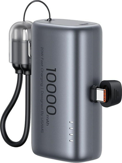 Usams PB82 Power Bank 10000mAh 20W Power Delivery Gray