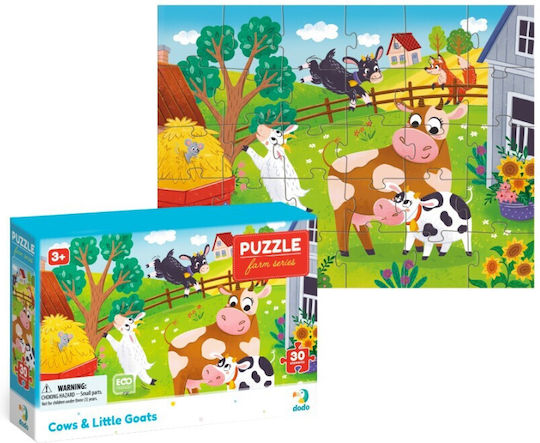 Dodo Puzzle Farm Series Αγελάδες Κατσικάκια 30pcs