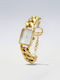 Chrysothemiss Womens Watch Charmes D’ Vintage Chain Black Dial