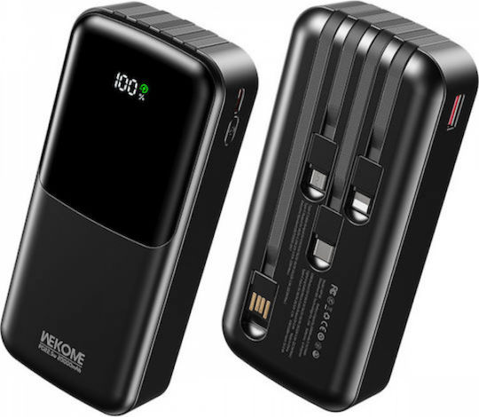 WK WP-66 Power Bank 20000mAh 22.5W Power Delivery Μαύρο