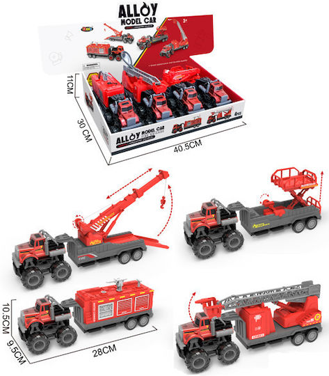Zita Toys Φορτηγό Πυροσβεστικό (Διάφορα Σχέδια) 1τμχ