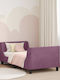 Pat pentru Copii Single Violet pentru Saltea 80x160cm