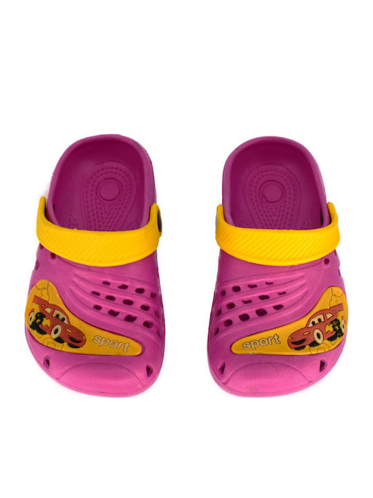 Children's Anatomical Beach Shoes Fuchsia