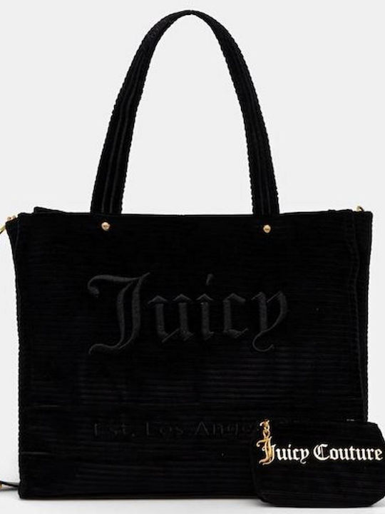 Geantă Shopper Dama Din Material Neagră