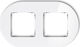 Icon Universal Frame Double Straddle Glass Effect Frame White Bottom Graphite Matt 0-28-irso-2