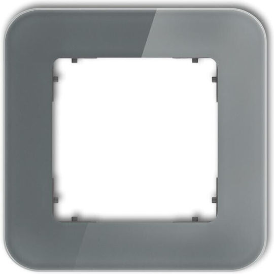 Icon Universal Frame Single Strapped Glass Effect Frame Graphite Bottom Graphite Matt 28-28-irsz-1
