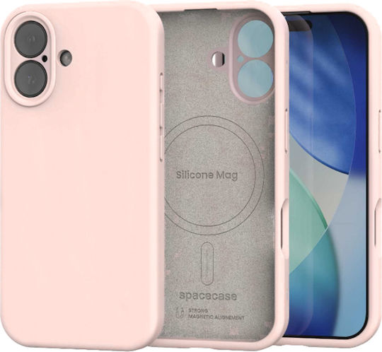 Spacecase Silicone Mag Back Cover Pink for iPhone 17