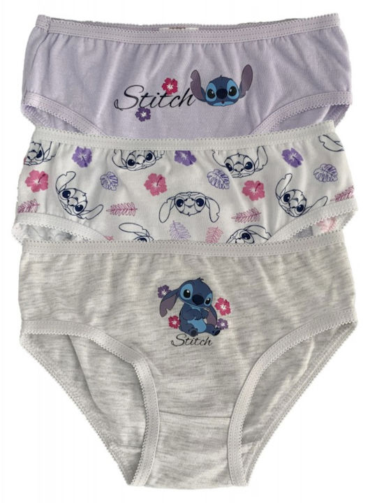 Disney Stitch Παιδικό Σετ με Βρακάκια Γκρι 3τμχ