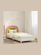 Kids Bed Single Beige for Mattress 90x190cm
