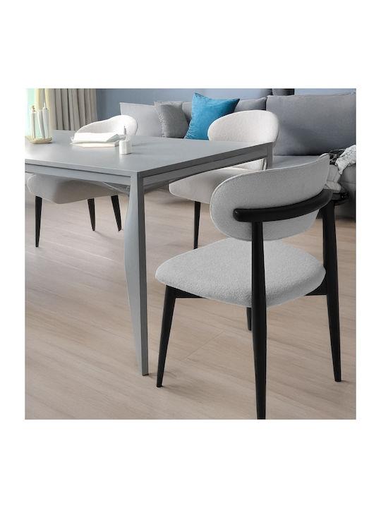 Bomonti Scaune Sala de mese Alb 1buc 50x50x85buc