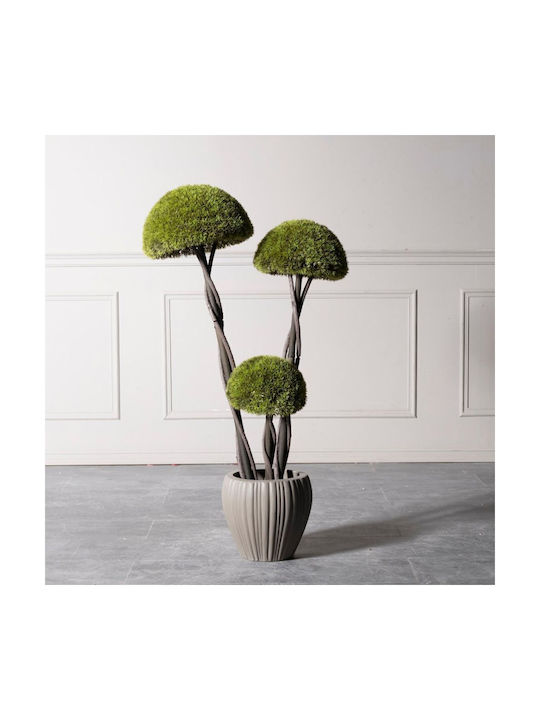 Supergreens Uv Τεχνητό Δέντρο Μπονσάι Moss ''mushroom'' Τριπλό Πράσινο 120 Εκ