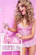 Sexy Baby Dolls Damen Spitze Rosa # 309774