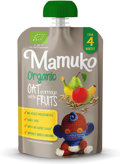 Mamuko Frucht-Gemüse-Püree Ohne Zuckerzusatz 100gr für 4+ Monate