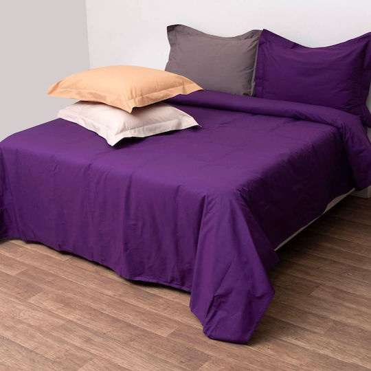 Viopros Superb Σετ Σεντόνια Υπέρδιπλα 240x260εκ. Μπορντώ (4τμχ)