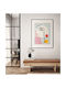Poster Pablo Picasso Abstract Collage Art235 50cm X 70cm White Wooden Frame