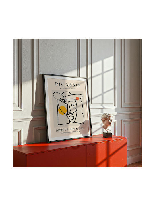 Poster Pablo Picasso Les Dejeurenes Dessins Art238 30cm X 40cm Natural Wood Frame Beige