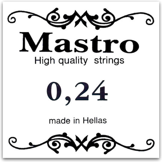 Mastro Μονή Χορδή Silver Plated Λαούτου 24" Loop End