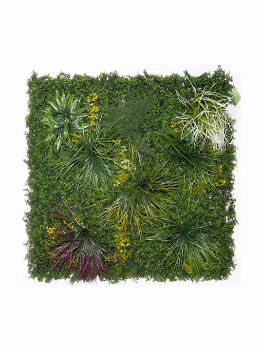 Supergreens Συνθετικό Πάνελ Φυλλωσιάς Χορτάρι Yellowish 1x1m Τεχνητή
