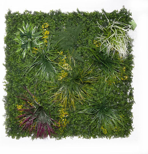 Supergreens Artificial Foliage Panel Yellowish Grass 1x1m Artificial
