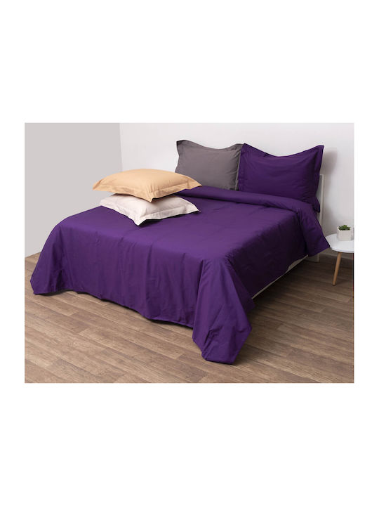 Viopros Duvet Cover Set Cotton Queen with 2 Pil...