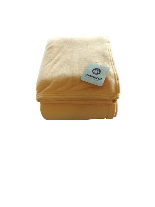 Manterol Casa Arica Blanket Spain Fleece Single 160x240cm Orange