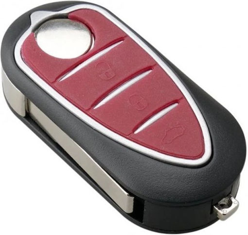 Husă Pentru Chei Auto Techstar Compatibilă Alfa Romeo Mito Giulietta 159 Gta 3 Butoane