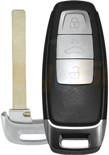 Husă Pentru Chei Auto Compatibilă Cu Modelele Audi A6 C8 A7 A8 Q8 3 Butoane
