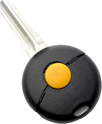 Techstar Car Key Case Compatible Mercedes-benz Smart 1 Button Compatible 1998–2007 Models Fortwo Forfour City Coupe Cabrio Techstar Car Key Case Compatible Mercedes-benz Smart 1 Button Compatible 1998–2007 Models Fortwo Forfour City Coupe Cabrio