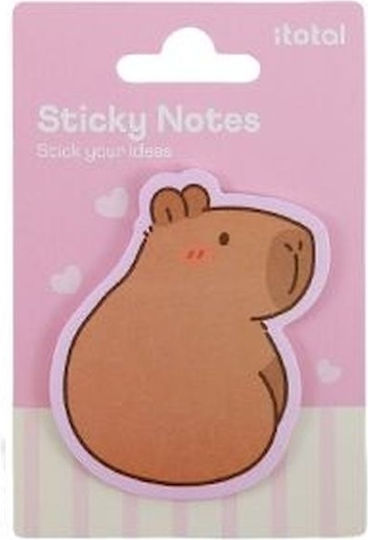 Αυτοκόλλητα Sticky Notes Capybara Pink 20χαρτάκια/5.4x7.3εκ Itotal
