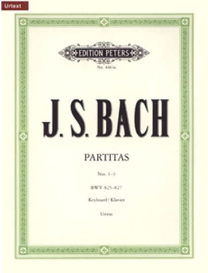 J.s Bach Partitas Nos 1-3 Bwv 825-827 Urtext Εκδόσεις Peters