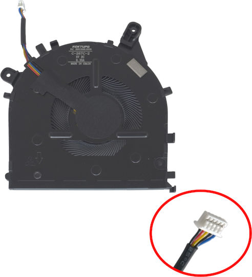 Ανεμιστηράκι Laptop Cpu Cooling Fan Lenovo Thinkpad E14 G2 20ta 20tb E15 G2 20td 20te 5f10z58242 5f10z58243 Bapc0806r5hy002 5pin Κωδ.81485