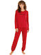 Mihra Winter Women's Pyjama Set Red