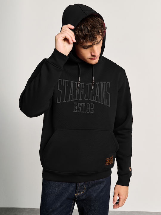 Staff Sweatshirt with Hood Black