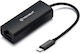Adaptor Retea Type-C La Lan 100mbps – Usb-C Masculin La Rj45 Skyddar Innovation Conexiune Stabilă Netlink Ac20 Set Sticker Negru