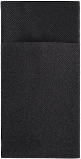 Slim Airlaid Black Napkin Envelope Size 33x33 800 Pieces